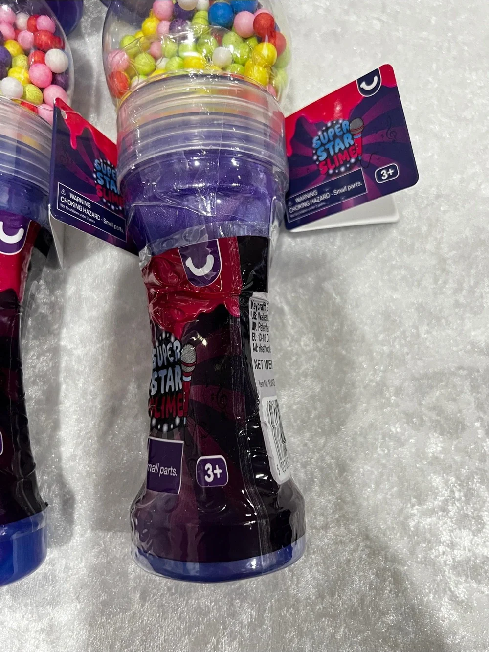 Lot of 6 Super Star Slime Microphone Toy Party Favor Kids Age 3+